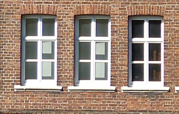 Fenser Ziegelfassade Stadt Sendenhorst – Gestaltungssatzung für den historischen Grabenring und Stadtkern Planquadrat Dortmund